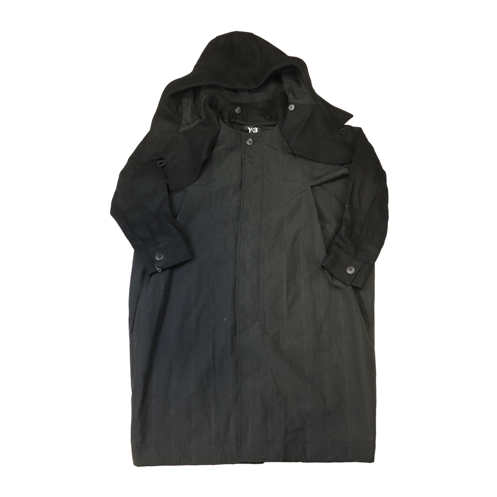Vintage Y-3 Hooded Quilted Puffer Coat Size S